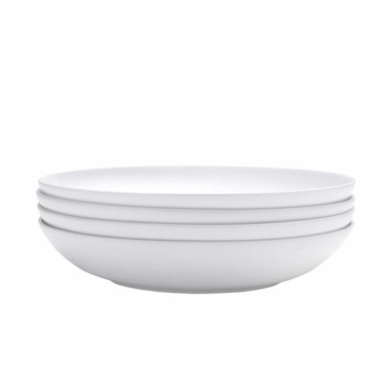 Picture of Mikasa Delray Bone China Pasta Bowl, 9-Inch, Set Of 4, White -