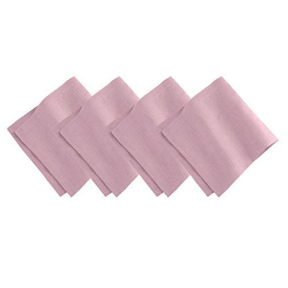 Picture of Villeroy and Boch La Classica Luxury Linen Fabric Napkin (Set of 4), 21"x21", Lilac