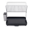 Picture of Joseph Joseph Y-Rack Dish Rack and Drain Board Set with Cutlery Organizer Drainer Drying Tray, Large, Gray