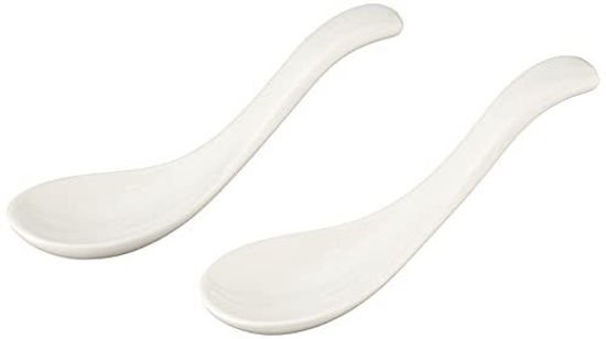 Picture of Soup Passion Asia Spoon Set of 2 by Villeroy & Boch - Premium Porcelain - Dishwasher and Microwave Safe - 5.75 Inches