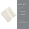 Picture of Villeroy & Boch La Classica Luxury Linen Fabric Napkin (Set of 4), 21"x21", Ivory