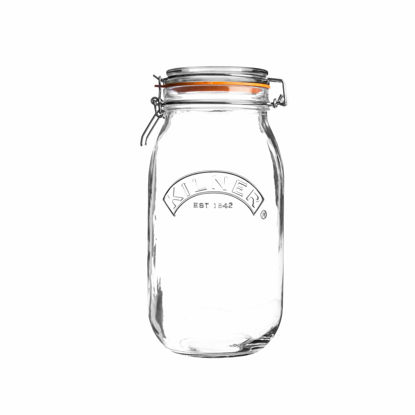 Picture of Kilner Round Clip Top Jar, 68-Fl Oz, 2 Litre, Multicolour