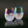 Picture of Barcraft Rainbow-Pearl Iridescent Tumbler Glasses, 600 ml (Set of 2), 2 Count (Pack of 1), Multi-Colour