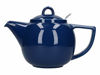 Picture of London Pottery Geo Filter Infuser Teapot, Ceramic, Indigo, 4 Cup (1.1 Litre)