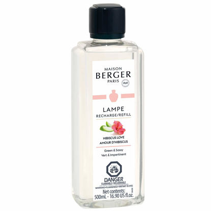 Picture of MAISON BERGER - Hibiscus Love - Lampe Berger Fragrance Refill for Home Fragrance Oil Diffuser - 16.9 Fluid Ounces - 500 milliliters