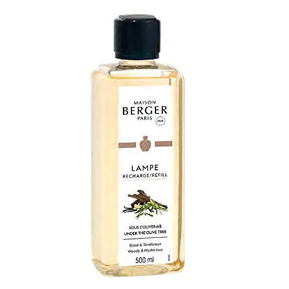 Picture of MAISON BERGER - Under The Olive Tree - Lampe Berger Fragrance Refill for Home Fragrance Oil Diffuser - 16.9 Fluid Ounces - 500 milliliters