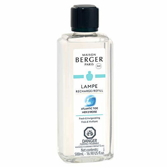 Picture of Atlantic Tide | Lampe Berger Fragrance Refill by Maison Berger | for Home Fragrance Oil Diffuser | Purifying and perfuming Your Home | 16.9 Fluid Ounces - 500 milliliters | Made in France