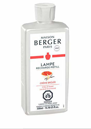 Picture of Creme Brulee | Lampe Berger Fragrance Refill by Maison Berger | for Home Fragrance Oil Diffuser | Purifying and perfuming Your Home | 16.9 Fluid Ounces - 500 milliliters | Made in France