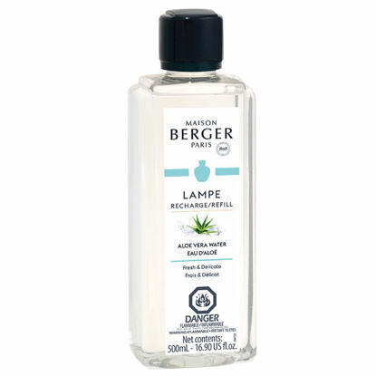 Picture of MAISON BERGER - Aloe Vera Water - Lampe Berger Fragrance Refill for Home Fragrance Oil Diffuser - 16.9 Fluid Ounces - 500 milliliters