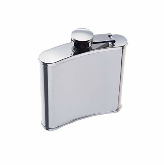 Picture of BarCraft Hip Flask, Stainless Steel, 170 ml