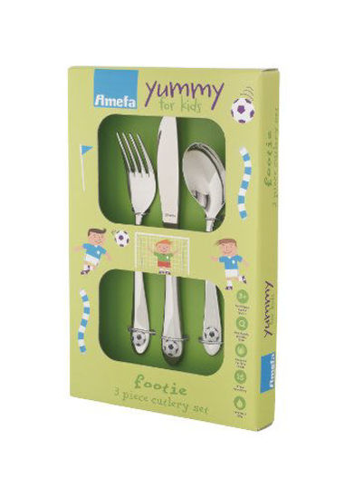 Picture of Amefa 3 Piece Kids Flatware Set Soccer