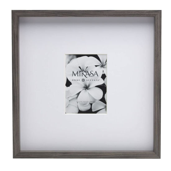 Picture of Mikasa Gallery 5x7-Inch Matted Picture Frame, 16x16-Matted 5x7, Gray