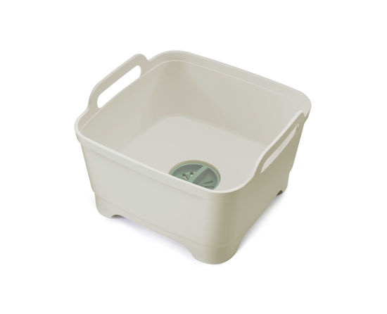 Picture of Joseph Joseph Wash&Drain Dish Tub Wash Basin - Light Stone/Sage