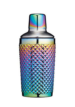 Picture of BarCraft Tropical Chic Rainbow Studded Boston Cocktail Shaker