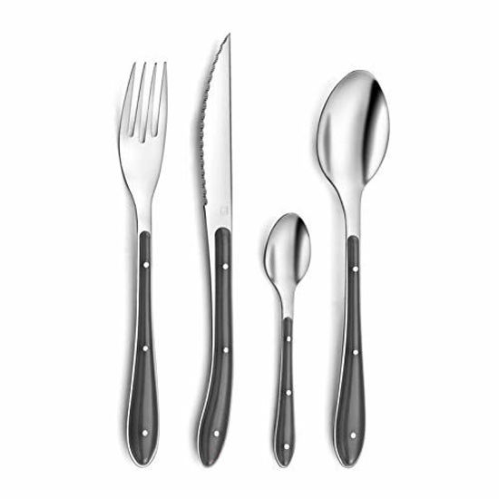 Picture of Amefa Bistro 1-2-3 - Set of Cutlery, 24 Pieces, Stainless Steel 9 x 9 x 24 cm Grey