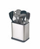 Picture of Joseph Joseph 85161 Utensil Holder with Removable Spoon Surface Kitchen Accessory, One-size, Stainless Steel/Dark Gray