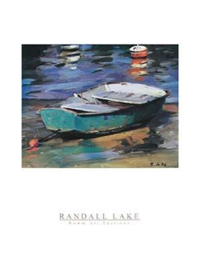 Picture of Green Dinghy - Poster by Randall Lake (18 x 24)