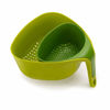 Picture of Joseph Joseph Nest Colanders Stackable Set with Easy-Pour Corners and Vertical Handle, 2-piece, Green