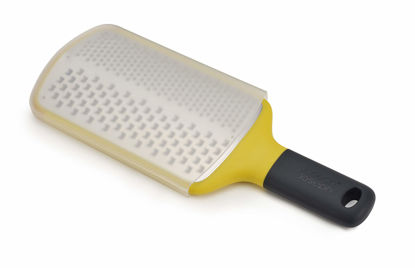 Picture of Joseph Joseph Multi-Grate Compact Paddle Grater with Coarse and Fine Blades Non-Slip Handle Dishwasher Safe, One-size, Yellow