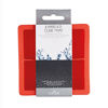 Picture of BarCraft Large Silicone Ice Cube Tray, 11 x 11 x 4.5 cm (4.5" x 4.5" x 2") - Red