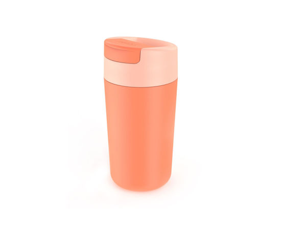 Picture of Joseph Joseph Sipp Travel Mug with Flip-top Cap - 454 ml (16 fl. oz) - Coral