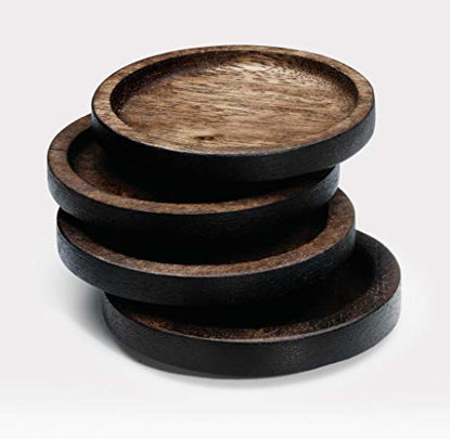 Picture of Noritake Kona Wood 3-3/4-Inch Coasters, Set of 4