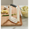 Picture of Joseph Joseph Easy-Mash Plastic Potato Masher Ergonomic with Non-Slip Grip and Pan-Scraping Edges Dishwasher Safe, One-size, White