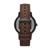 Picture of Armani Exchange Men's Leather Watch, Color: Black/Brown Leather (Model: AX2706)