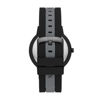 Picture of Armani Exchange Men's Three-Hand Black and Gray Silicone Watch