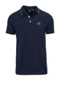 Picture of A|X ARMANI EXCHANGE mens Short Sleeve Jersey Knit Polo Shirt, Navy Blue, Large US