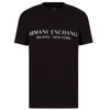 Picture of A|X ARMANI EXCHANGE mens Short Sleeve Milan New York Logo Crew Neck T-shirt T Shirt, Black, Small US