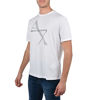 Picture of AX Armani Exchange Men's Crew Neck Tee, Quilted Logo White, M