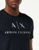 Picture of A|X ARMANI EXCHANGE mens Classic Crew Logo Tee T Shirt, Dark Blue, Small US