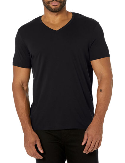 GetUSCart AX Armani Exchange mens Basic Pima V Neck Tee T Shirt