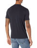 Picture of A|X ARMANI EXCHANGE mens Shadow Double Texture Logo T-shirt T Shirt, Navy, Small US