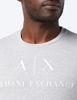 Picture of A|X ARMANI EXCHANGE mens Crew Neck Logo Tee T Shirt, B09b Heather Grey, X-Large US