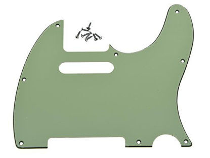 Picture of KAISH 8 Hole Tele Style Pickguard TL Guitar Pick Guard Scratch Plate for Tele/Telecaster Mint Green