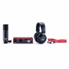 Picture of Focusrite Scarlett 2i2 Studio 3rd Gen 2-in, 2-out USB Audio Interface with Microphone & Headphones, Tripod Mic Stand + Boom, Headphone Holder, Pop Filter & 2x XLR Cable Bundle