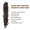 Picture of Toyotress Tiana Passion Twist Hair - 20 Inch 8 Packs 12 strands/pack Pre-Twisted Pre-Looped Passion Twists Crochet Braids Made Of Bohemian Hair Synthetic Braiding Hair Extension (20 Inch, #4-8P)