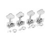 Picture of Musiclily 4-in-line 4R Vintage Open Gear Bass Tuners Machine Head Tuning Keys Pegs Set Right Hand for Jazz Precision P Bass Replacement, Chrome