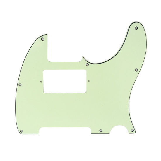 Picture of Musiclily 8 Hole Tele Guitar Humbucker Pick Guard HH for American/Mexican Made Fender American Standard Telecaster Replacement, 3Ply Mint Green