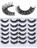 Picture of Russian Strip Lashes Natural Look Faux Mink Eyelashes Wispies 3D Fluffy False Lashes Pack by Kiromiro