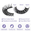 Picture of Russian Strip Lashes Natural Look Faux Mink Eyelashes Wispies 3D Fluffy False Lashes Pack by Kiromiro