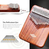 Picture of MOOZICA 17 Keys Kalimba Thumb Piano, Solid Single Board Professional Kalimba Thumb Piano With Piano Lacquer Finishing(K17RS)