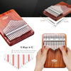 Picture of MOOZICA 17 Keys Kalimba Thumb Piano, Solid Single Board Professional Kalimba Thumb Piano With Piano Lacquer Finishing(K17RS)