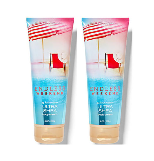 Picture of Bath & Body Works Endless Weekend Ultimate Hydration Cream For Women 8 Fl Oz 2- Pack (Endless Weekend) 16 Ounce