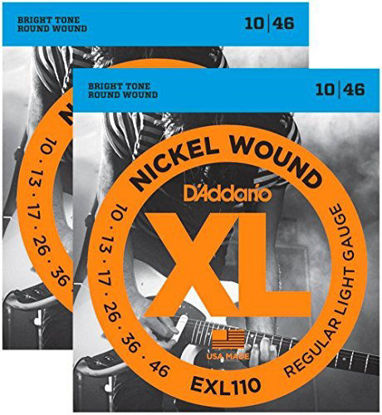 Picture of D'Addario EXL110 Nickel Wound Light Electric Guitar Strings Two-Pack