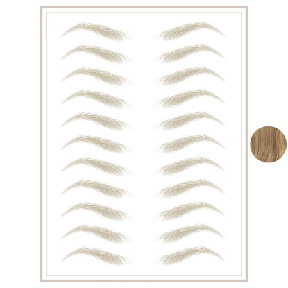 Picture of Brows by Bossy Studio & Co Temporary Eyebrow Tattoos Waterproof Eyebrow Stickers, False Tattoos Hair Like Peel Off Instant Transfer Brows For Women And Men