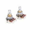 Picture of Musiclily Pro Brass Thread Mini Metric Size A1 Meg Guitar Pots Audio Taper Potentiometers for Electric Guitar or Bass (Set of 2)