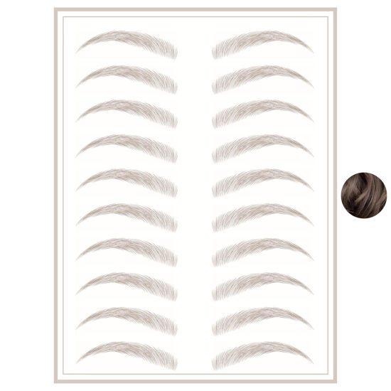 Picture of Brows by Bossy Studio & Co Temporary Eyebrow Tattoos Waterproof Eyebrow Stickers, False Tattoos Hair Like Peel Off Instant Transfer Brows For Women And Men